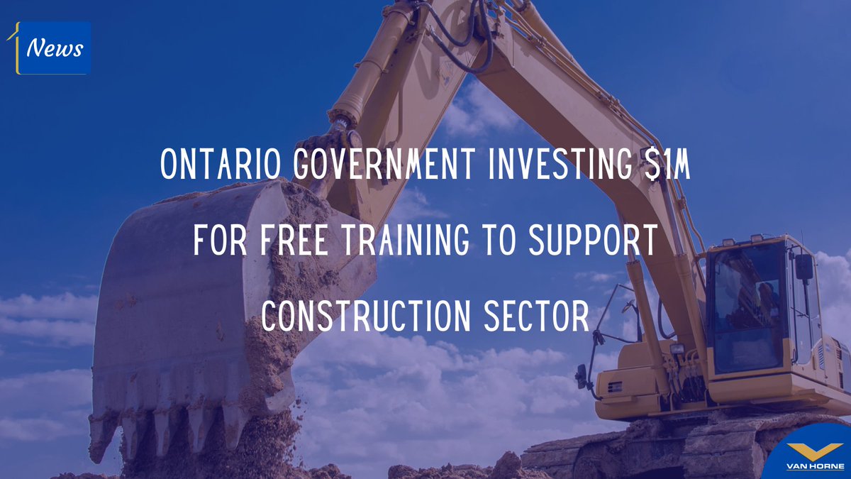 🏗️ The Ontario government is investing in two #projects that will provide free training in the #constructionsector to 645 people in Northern Ontario.
Check out this interesting article by clicking on the link ow.ly/e0Ft50GkhEi
#VanHorne #Construction #Canada #Trades