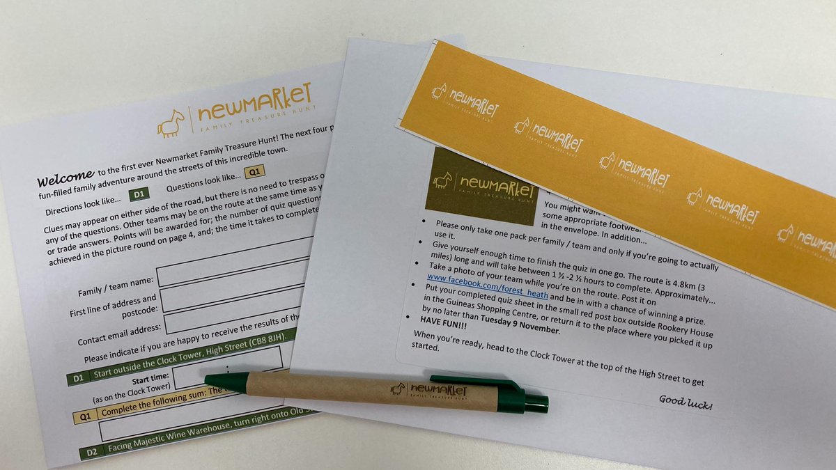 Forest Heath Sports Partnership (@forest_heath) on Twitter photo Newmarket Family Treasure Hunt packs are currently being prepared and will be distributed to schools tomorrow. If you have a child at one of the following schools then please pick one up <a href="/AllSaints_CEVA/">All Saints' Primary</a> <a href="/HWVPA/">Houldsworth Valley</a> <a href="/MoultonCEVC/">Moulton CEVC Primary</a> <a href="/kettlefields/">Kettlefields Primary</a> <a href="/LodgeDitton/">Ditton Lodge Primary School</a> <a href="/ExningPrimary/">Exning Primary</a> 1 of 2 Newmarket Family Treasure Hunt packs are currently being prepared and will be distributed to schools tomorrow. If you have a child at one of the following schools then please pick one up <a href="/AllSaints_CEVA/">All Saints' Primary</a> <a href="/HWVPA/">Houldsworth Valley</a> <a href="/MoultonCEVC/">Moulton CEVC Primary</a> <a href="/kettlefields/">Kettlefields Primary</a> <a href="/LodgeDitton/">Ditton Lodge Primary School</a> <a href="/ExningPrimary/">Exning Primary</a> 1 of 2