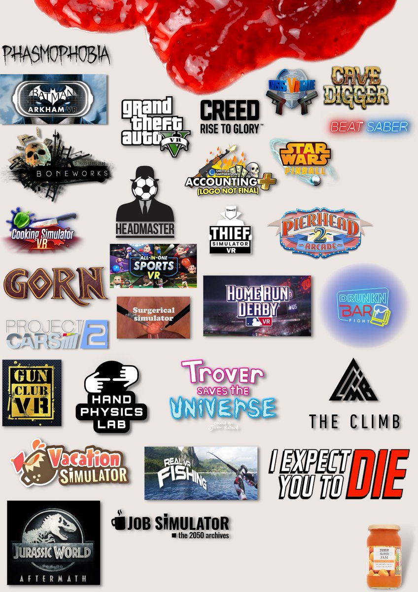 That's a decent list of games took me like 2 hours to make 😂 but this is what's gonna be on the VR wheel tonight or even if your in the chat I might play a game of your choice! #StreamerCommunity #vrstreamer #twitchstreamer