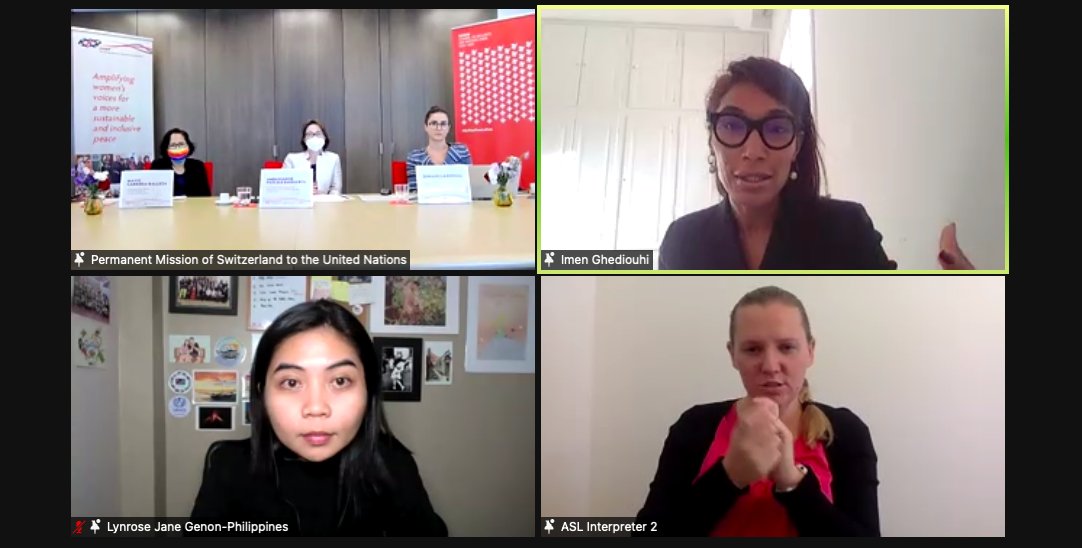 gnwp_gnwp's tweet photo. 🇹🇳 Imen Ghediouhi: "Women’s resilience will be built through focusing on digital literacy and digital security literacy, from a young age.

Peacebuilders need to be at the table when digital governance models are decided on."

#DigitalizingPeace https://t.co/l3vwjWMf00