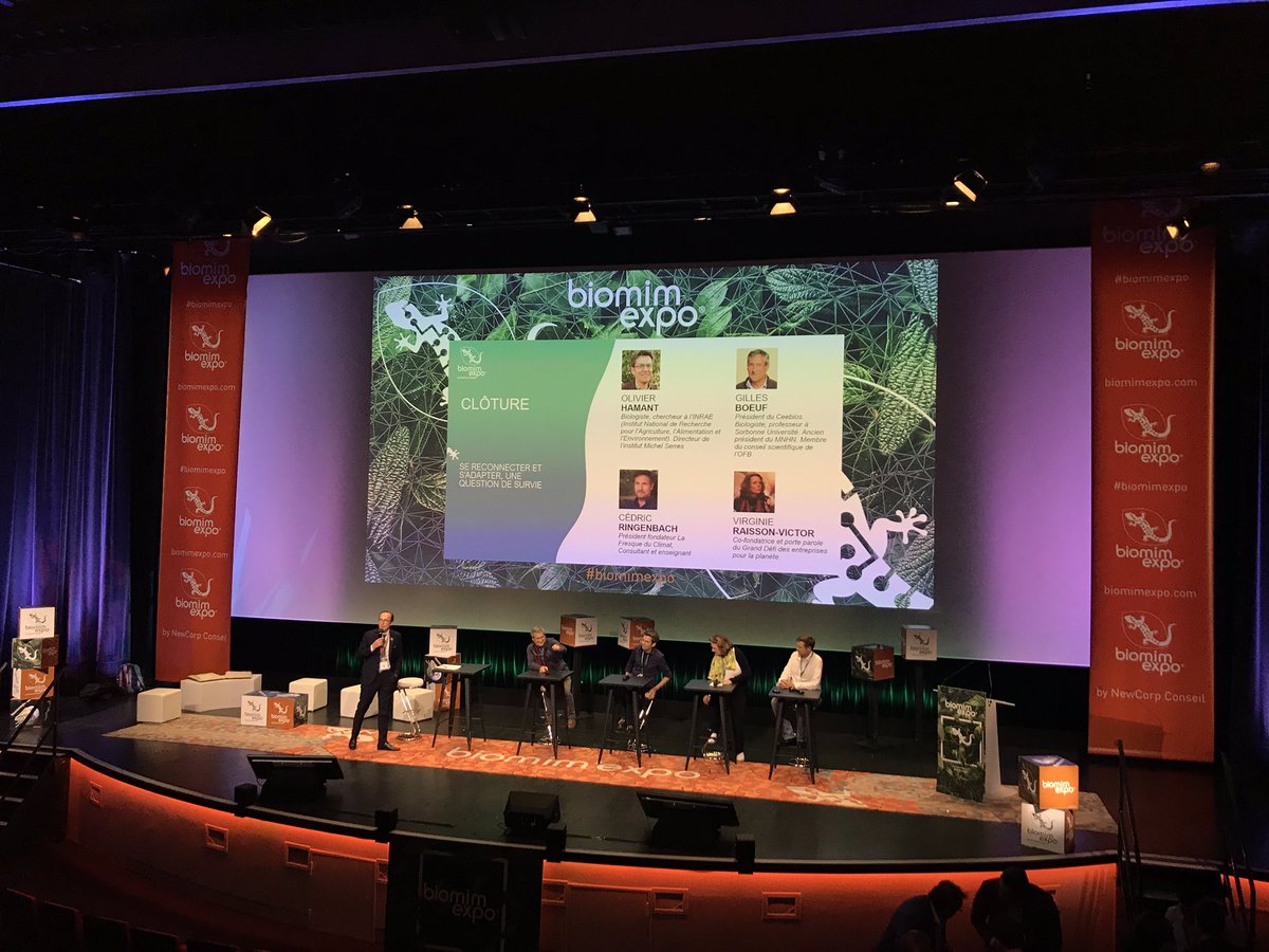 Plénière de clôture <a href="/BiomimExpo/">biomim'expo</a> « Se reconnecter et s’adapter : une question de survie »  <a href="/ceebios/">Ceebios</a>  @FresqueDuClimat #GillesBoeuf <a href="/INRAE_France/">INRAE</a> <a href="/alainrenaudin/">Alain Renaudin</a>