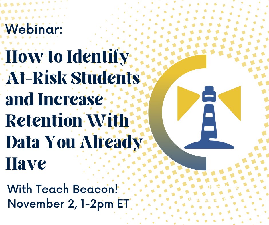 TeachBeacon's tweet photo. We're giving away a free in-depth student risk analysis ($3k value) for the school of one lucky webinar attendee!  Be sure to share this post and attend the webinar for a chance to win! Sign up here:
https://t.co/gkTL5dCpL7 https://t.co/lAA9Pj6ylZ
