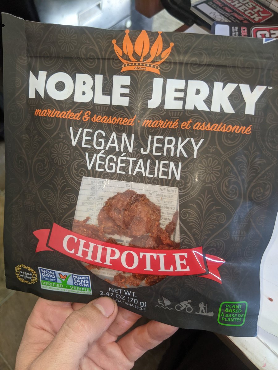 Snacking on <a href="/NOBLEjerky/">NOBLE Jerky</a> today!