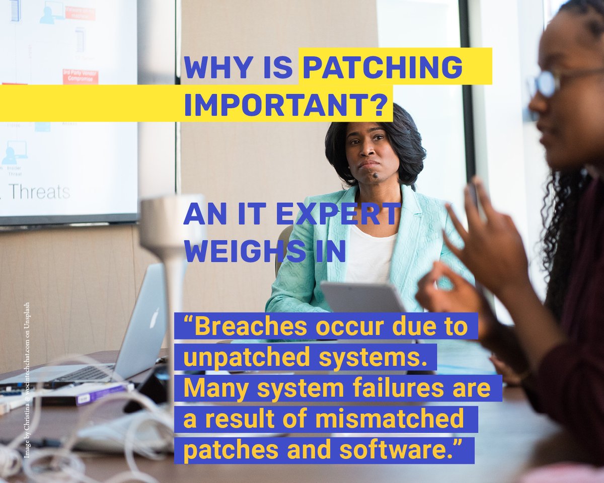 BlueBridgeLLC's tweet photo. "For these reasons, it’s vital for security teams to prioritize keeping their systems updated with the latest patches.” Roger Mitan, CTO BlueBridge Networks.
#Patching #PatchingIsImportant #BlueBridgeNetworks #CyberAwarenessOctober #OhioBusinesses https://t.co/qFr3MyZgMh