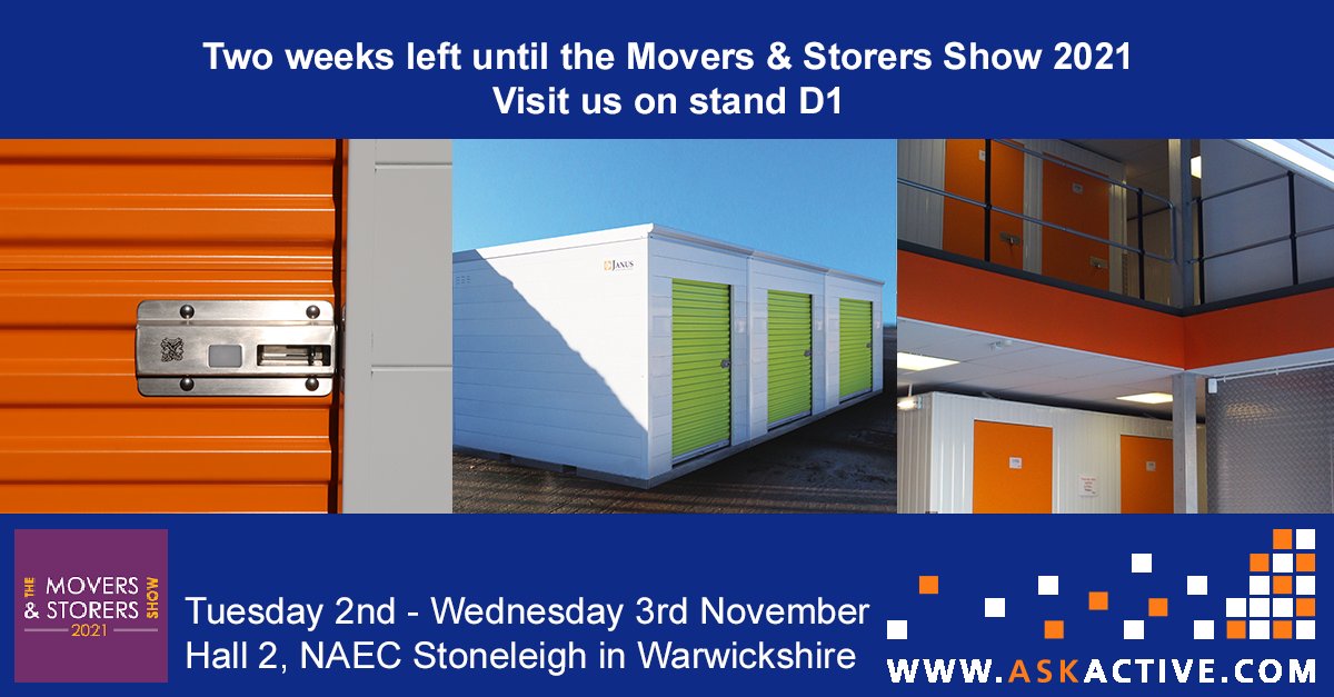 AskActive's tweet image. We're very excited to be exhibiting at the @moversstorers Show 2021! Come and meet the Ask Active team on stand D1. askactive.com

#AskActive #SelfStorage #Removals #Event #MoversStorersShow