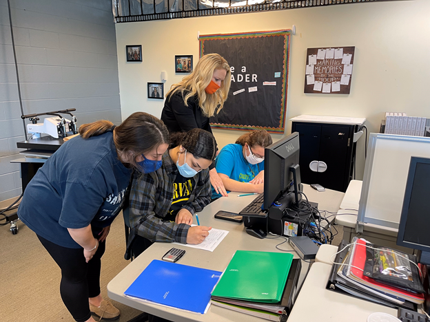 OhioTreasurer's tweet photo. Our team is at Pike County Career Technology Center today for another #RealMoneyRealWorld simulation. 

Through this interactive curriculum, students are developing the knowledge and skills that will guide them on a path to success. @CFAES_OSU #RMRW https://t.co/D1eXV6k8vu