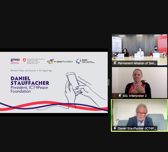 gnwp_gnwp's tweet photo. .@ict4peace's @DStauffacher closes #DigitalizingPeace on benefits and disadvantages of tech: "We have to deal with both sides - and together we can build a better and more peaceful cyberspace." 📱👩‍💻 https://t.co/Mk9okWfGOc