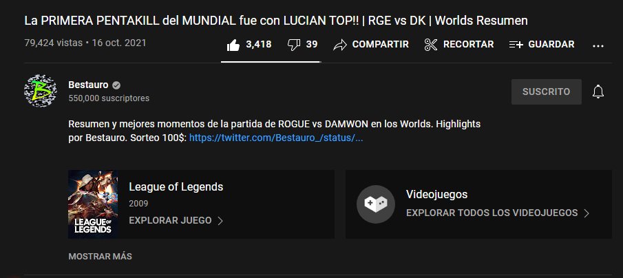 son_romer's tweet photo. @Bestauro_ Algún día me haré me encontraré a Bestauro en una partida y se hará una pentakill... Con mi suerte seguro estará en el equipo enemigo :( años siguiéndote https://t.co/UTopY3J3cH
