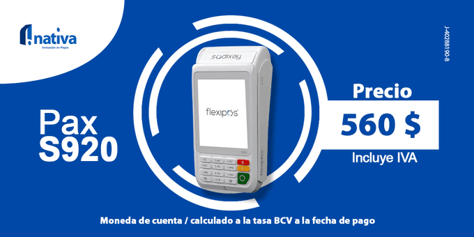 nativapagos's tweet photo. ¿Por qué elegir un punto de venta Pax S920?

Posee:

✔️ Lector de chip EMV y banda magnética
✔️ Conexión inalámbrica (WiFi/GPRS)
✔️ Pantalla táctil a color
✔️ Conectividad 3G y 4G

#nativaPagos #MediosDePago #FlexiPOS https://t.co/k1dbsWdSg0