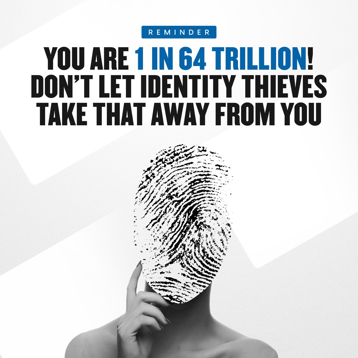 idstrong's tweet photo. You are unique! Don't let identity thieves take over your identity.

#IdentityTheft #Cybersecurity #IdentityBreach #IdentityThief https://t.co/Jg1T1HDBvA