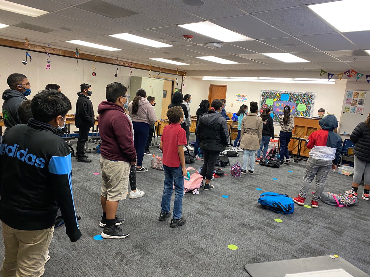 Our 5th grade music group is busy preparing for our winter concert! Mr. Sison and our kids arrive early three days a week to practice the lyrics, the dances, and the xylophone notes. #musicineducation #Region1 @ClarkCountySch