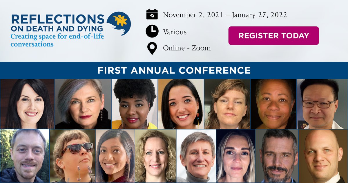 Dying With Dignity Canada (@dwdcanada) on Twitter photo Join us this Nov. & Jan. for our 1st conference, "Reflections on Death and Dying: Creating space for end-of-life conversations." Esteemed speakers incl <a href="/bjmillermd/">BJ Miller</a>, <a href="/semartin71/">Sandra Martin</a>, <a href="/TheGraveWoman/">The Grave Woman</a>, <a href="/oceanaeold/">Oceana Sawyer</a>, & many more. Register: bit.ly/3eFxmR7 #ReflectionsDeathDying2021 Join us this Nov. & Jan. for our 1st conference, "Reflections on Death and Dying: Creating space for end-of-life conversations." Esteemed speakers incl <a href="/bjmillermd/">BJ Miller</a>, <a href="/semartin71/">Sandra Martin</a>, <a href="/TheGraveWoman/">The Grave Woman</a>, <a href="/oceanaeold/">Oceana Sawyer</a>, & many more. Register: bit.ly/3eFxmR7 #ReflectionsDeathDying2021