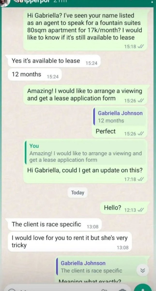 AishaHamdulay's tweet photo. This is part of why the Cape Colony struggles to transform. There's a white cabal who control the prime property markets- who buys, lives in, rents AND SELLS. If you're not white, you're not right. Except to clean the garden, the sheets or do maintenence work. Voetsek. https://t.co/4c05NkyvCg