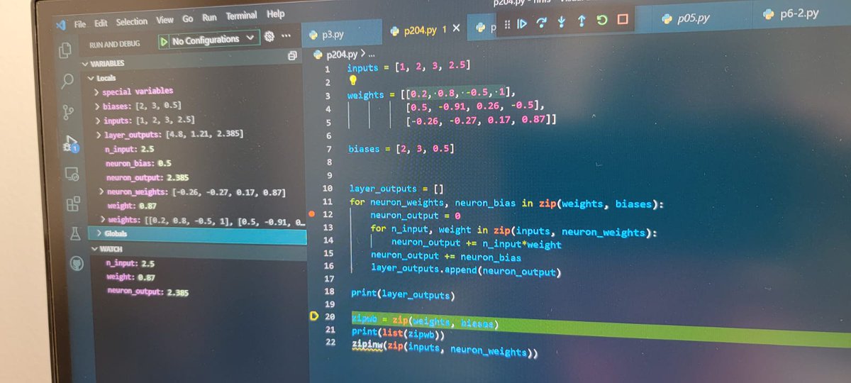 cgranier's tweet photo. If the brain is a machine and you're learning machine learning, is your machine learning machine learning? Stay brain fit. #nnfs #python #code #ml https://t.co/732Z4yiXVa