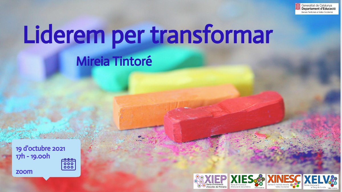 educaciovoc's tweet photo. Sessió inaugural Xarxes Transformació Educativa @educaciovoc "Liderem per transformar" @mireiatintore https://t.co/jiBgPgWmeb #XIEP #XINESC #XIES #XELV #ACDE https://t.co/LAfcJHjtZh