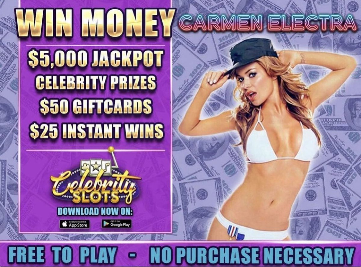 ⚡️Carmen Electra wants you to play her game and win $5K!
⚡️ Play: link.celebrityslots.com/1/carmenelectra
⚡️ Play for FREE for your chance to take home the cash jackpots or a gift card!
#celebrityslots #win #carmenelectra #model #beauty #beautiful #gorgeous #baywatch #mtv #pussycat #pussycatdoll