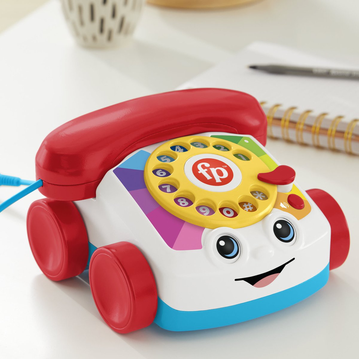 ComicBook's tweet photo. Fisher-Price has launched a working, Bluetooth Chatter Telephone for adults, an pre-orders are live. Works with #iPhone and #Android devices:  https://t.co/cNTaRuUrub https://t.co/zu5ZrvAcmC