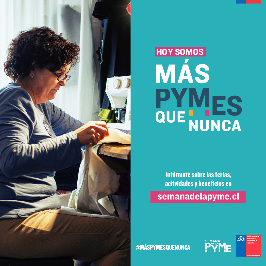 CorfoLosLagos's tweet image. ¿Sabías que entre lunes 25 y el viernes 29 de octubre será la Semana de la Pyme 2021? Tendremos diversas actividades para los emprendedores en todo Chile! En el sitio semanadelapyme.cl podrás encontrar el detalle de todas las iniciativas que realizaremos🖥️ #MásPymesQueNunca