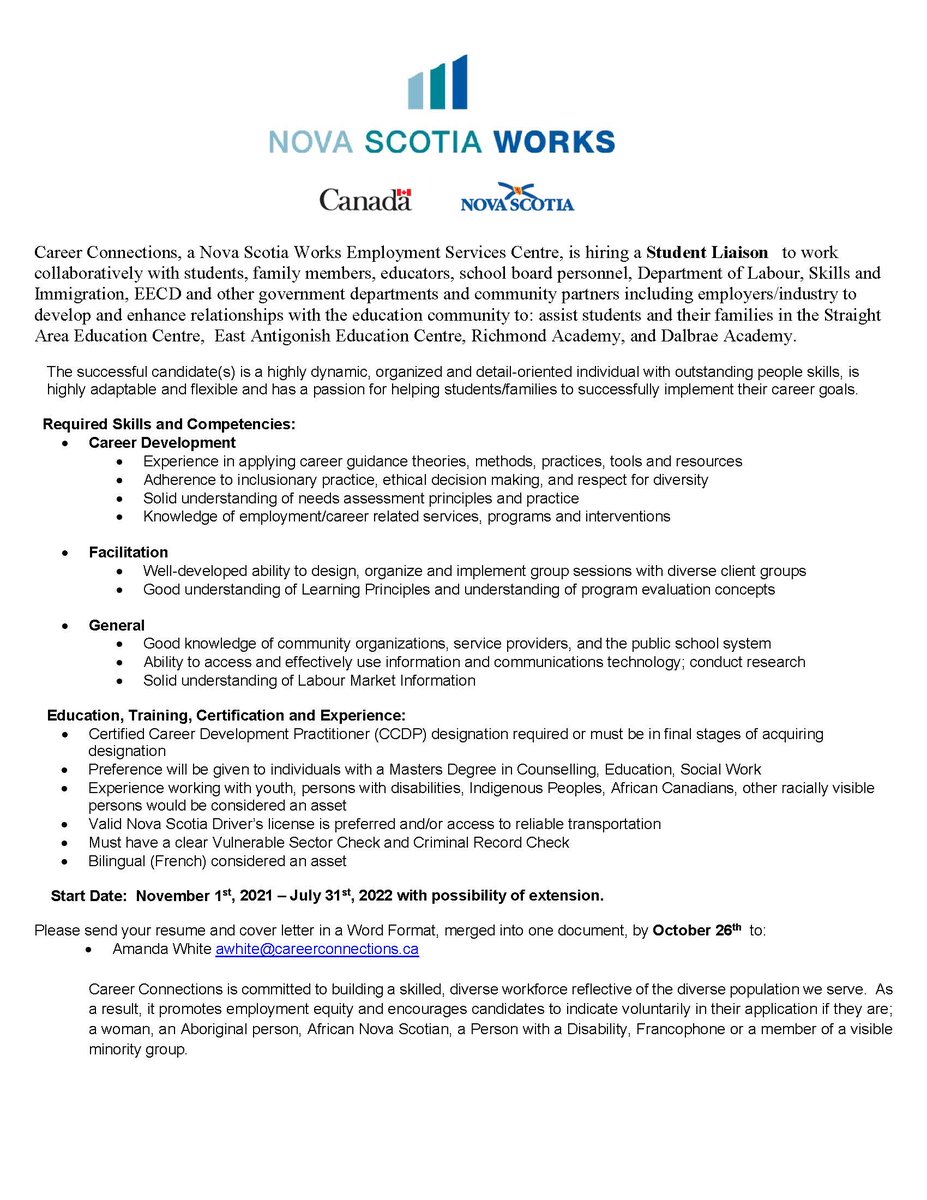 Nova Scotia Works Career Connections tweet media