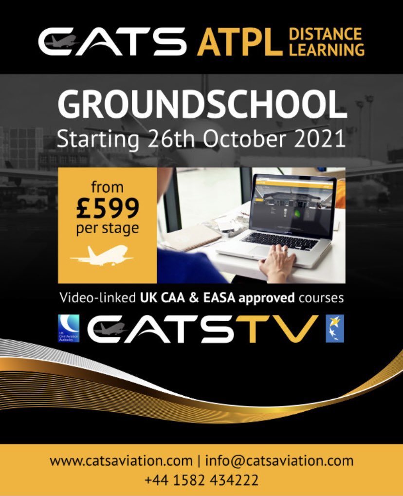 CATS ATPL Groundschool starts on the 26th October 2021 ✈️✈️