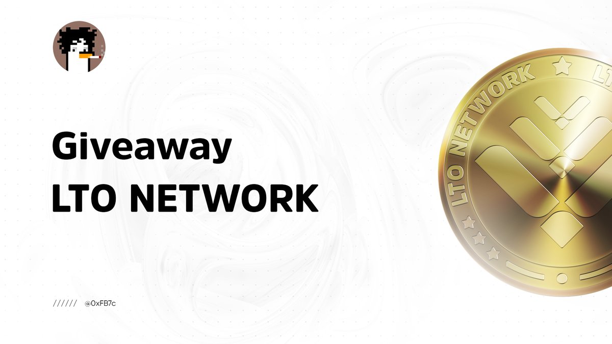 #Giveaway on 200 USD in $LTO (LTO Network)

Excellent research about LTO Network hodl.nl/en/rapporten/l…

Simplest tasks to join:
- Be a my follower.
- Follow <a href="/TheLTONetwork/">LTO Network</a>
- Like &amp; Retweet.
- Tag 2 friends &amp; use $LTO in tweet.

Ends in 3 days. #LTO