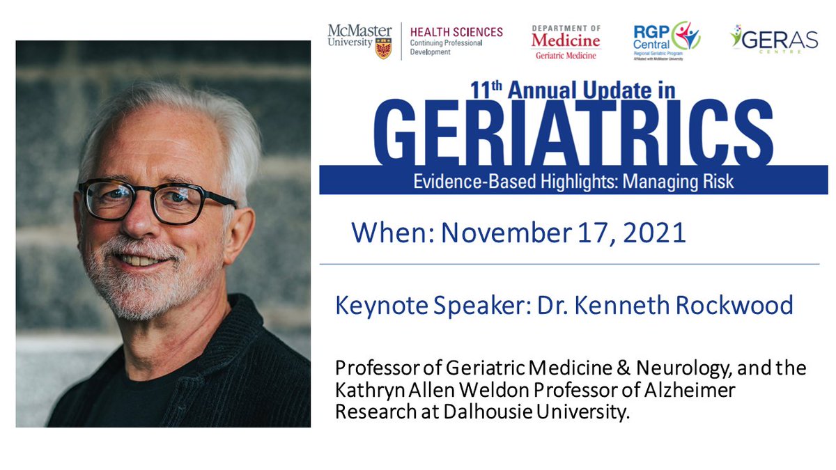 What is one of the secrets to using the Clinical Frailty Scale? Ask about baseline function.
Learn from international guru, <a href="/Krockdoc/">Kenneth Rockwood</a> Dr. Kenneth Rockwood, on how to assess #frailty and avoid pitfalls. Frailty is also used for #COVID19 triage.

#McMasterCHSE #macgeriupdate2021