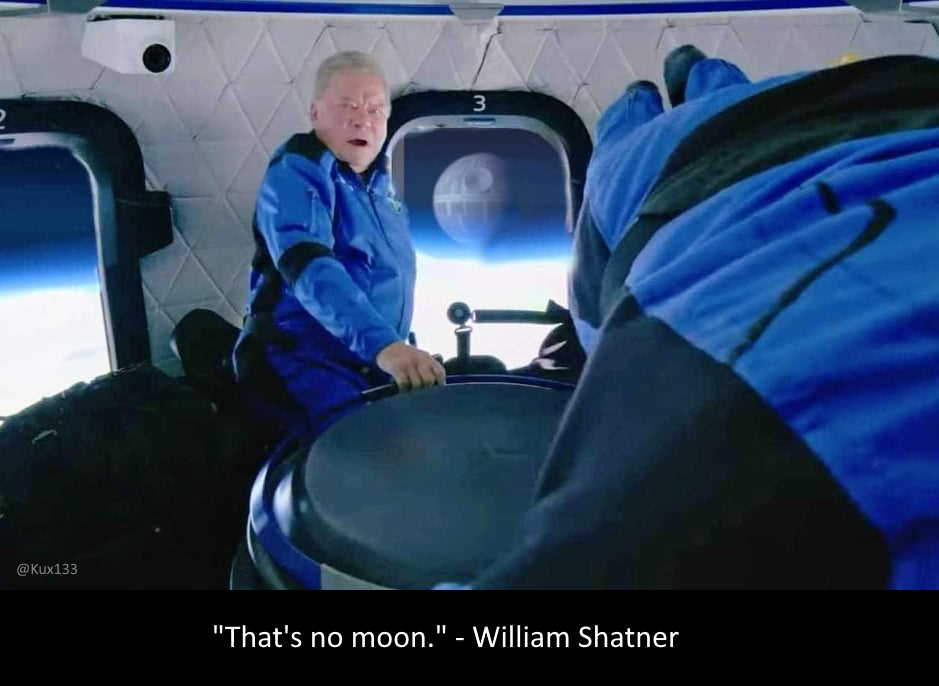 gladtag's tweet photo. That's no moon. @WilliamShatner https://t.co/V6APmHjWPF