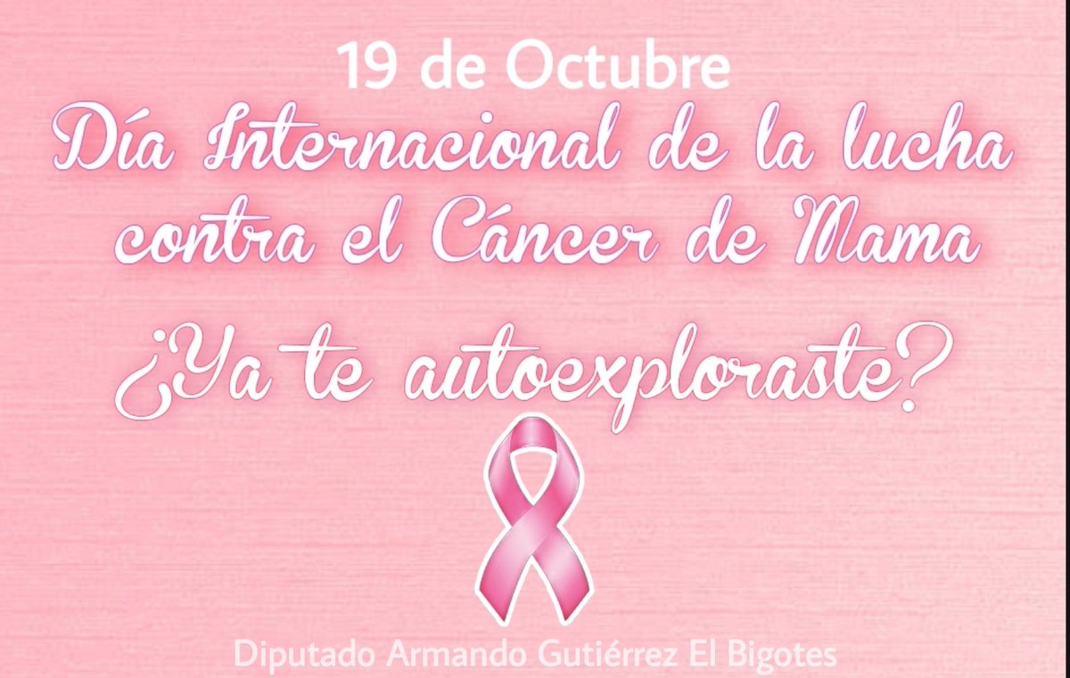Con mucho respeto y cariño para todas ustedes mujeres valientes que están enfrentando la batalla más grande de sus vidas. 🙌🏼

🎀 ¡No olviden realizarse la autoexploración! 🎀

#DiaInternacionaldelCancerdeMama #DiputadosSonora #MenosRolloMasAccion