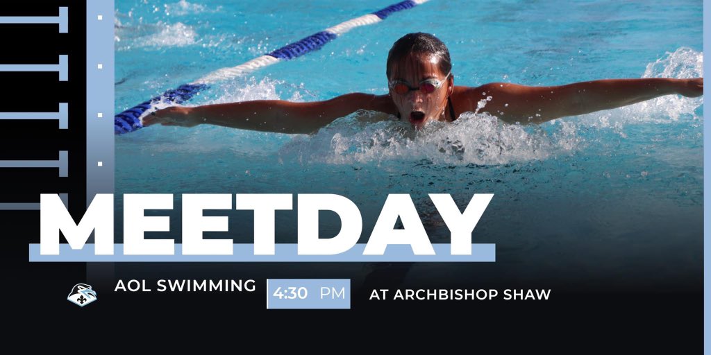 Good Luck to our swimming Penguins in their meet today at Archbishop Shaw High School. Warm-ups will begin at 3:30 with an approximate start time at 4:30. #GEAUXPENGUINS