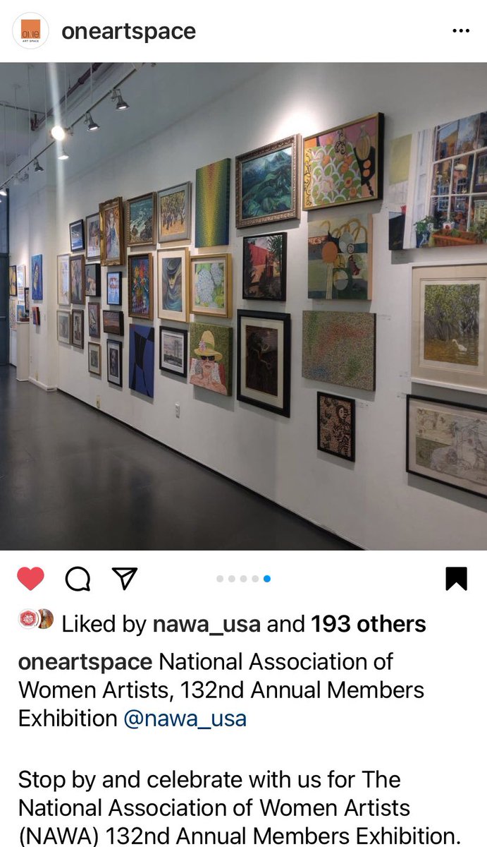 We’re exhibiting now at One Art Space, NYC, through Oct 23rd
.
#nationalassociationofwomenartists #art #artist #nyc #exhibit #contemporaryart #womenartists #americanart @nawa_usa @thenawa @oneartspace #janelhouton