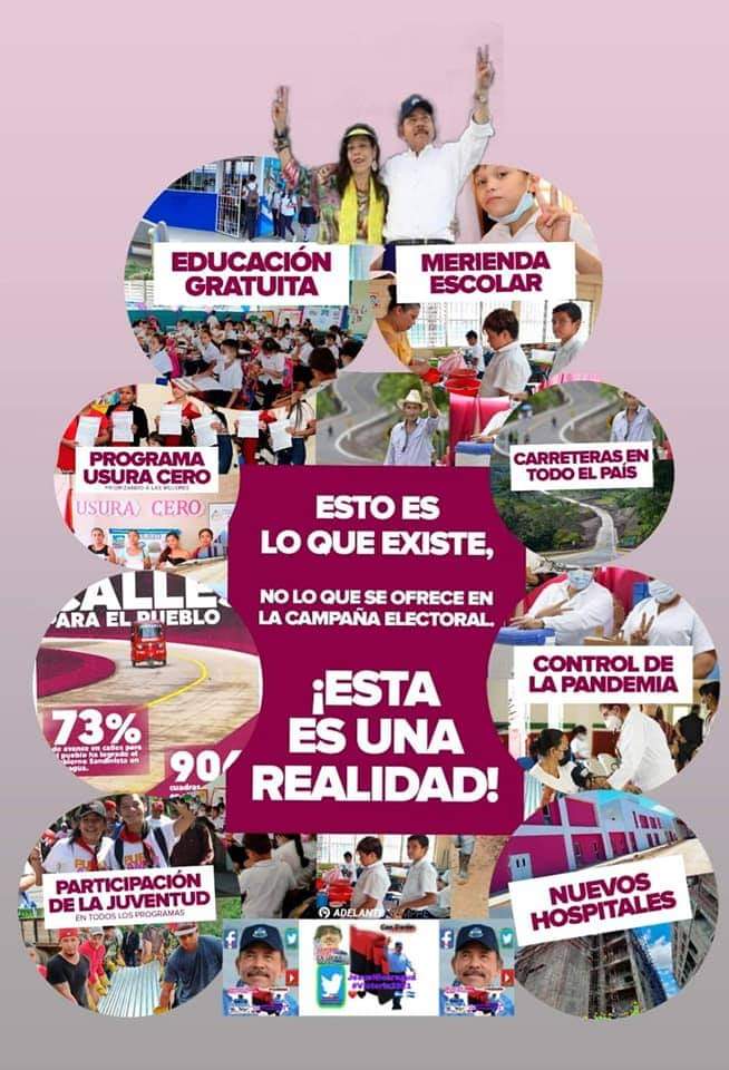 Solo con el Frente Sandinista 🖤 ❤️ ✊ 
#OctubreVictorioso
#DanielYRosario21