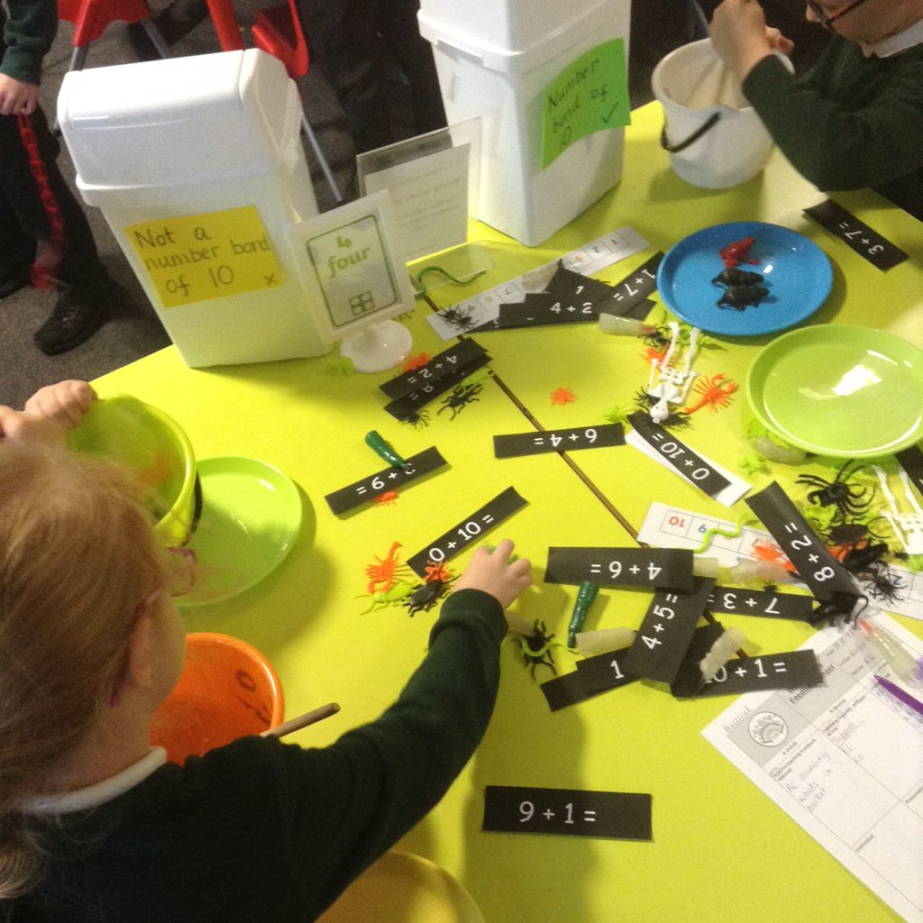 TGPS_NorthLincs's tweet photo. Year 1 have been making spooky addition potions as part of their maths carousel today #TGPSMaths https://t.co/Vo8splzM9q