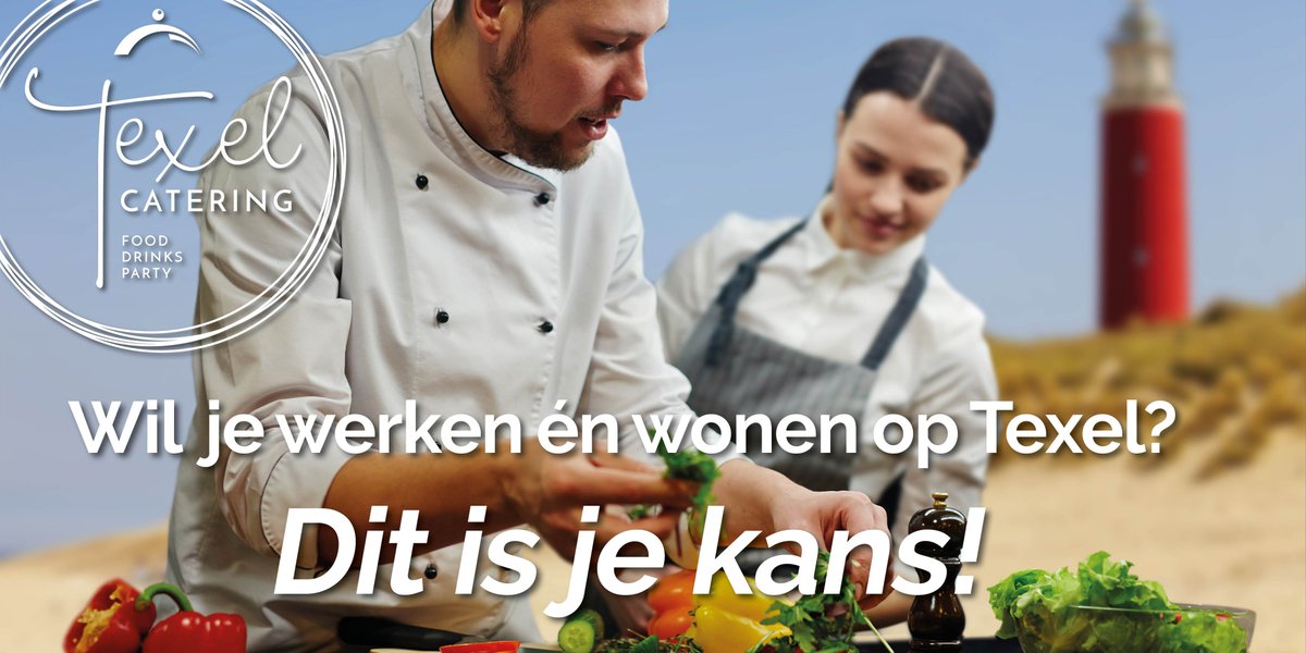 Altijd al willen werken én wonen op Texel? Dit is je kans! Want Texel Catering is dé cateraar van Texel en is op zoek naar:
Zelfstandig werkend kok * Chef-kok
Wij bieden jou o.a. woonruimte op Texel (1gezinswoning met 3 slaapkamers) texelcatering.nl/vacatures
#texel #vacaturetexel
