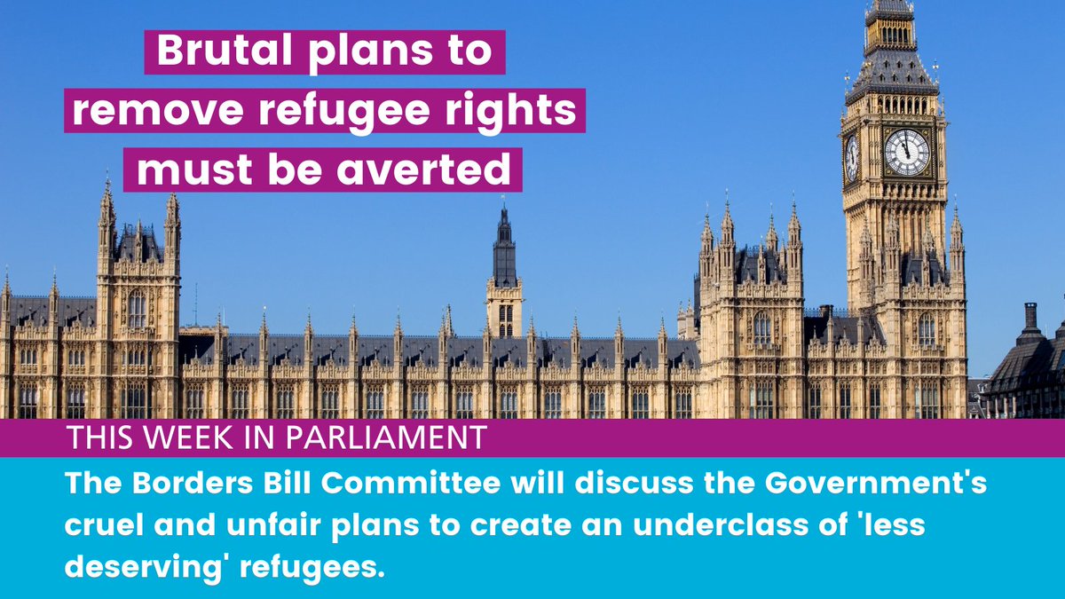Say it loud and say it clear 'Refugees are welcome here'. 
This week, line-by-line scrutiny of the Government's Anti-Refugee Bill will begin. The Committee should reject the introduction of a cruel and unfair two-tier system.
#TogetherWithRefugees