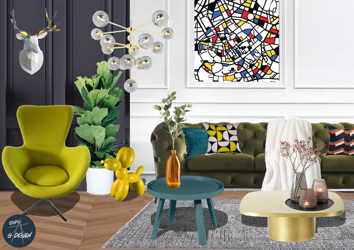 GregDesign33's tweet image. Planche d'Ambiance Haussmannienne/ Pop
Pour un appartement Parisien avec une grande hauteur sous plafond
#studiogdesign33 #studiogdesign
#deco #decorationinterieur 
#haussmanien #popart #haussmanienstyle #appartementparisien #appartementhaussmannien