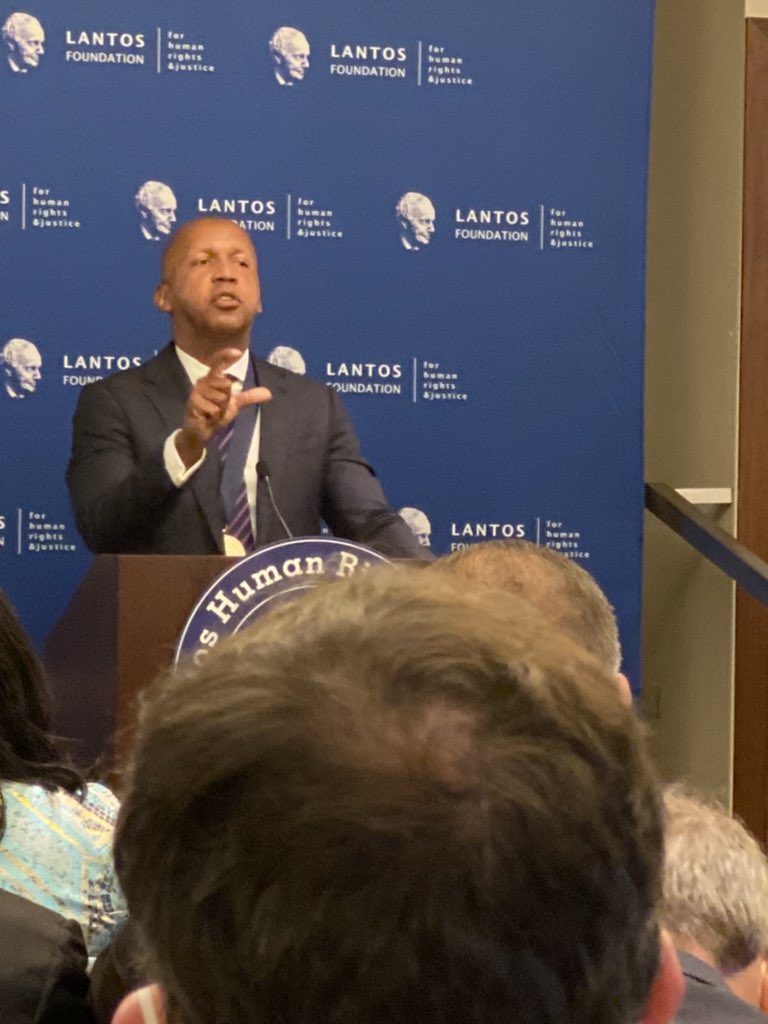 “We are more than the worse things we have done” “we have to acknowledge our history” honored to hear Bryan Stevenson speak at <a href="/LantosFndn/">Lantos Foundation for Human Rights & Justice</a> awards which is recognizing his and  <a href="/eji_org/">Equal Justice Initiative</a>’s important and essential work.