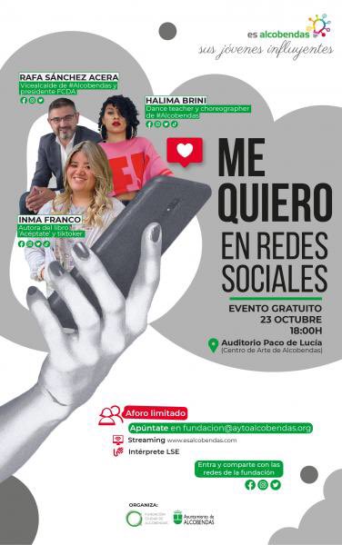 R_sanchezacera's tweet photo. Likes, fotos con/sin filtro, haters... 👩‍💻🤳La exposición en #redessociales es compleja, especialmente para la juventud. De todo ello hablaremos este sábado con @inmafranco_ y Halima Brini, vecina de #Alcobendas, en un encuentro organizado por @FCD_Alcobendas 
👇👇 https://t.co/SZYNSTk7v5