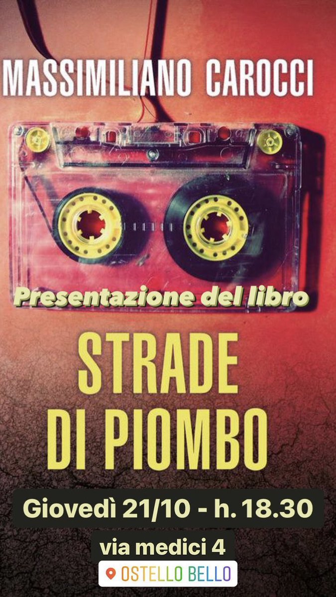 Le #StradeDiPiombo proseguono su <a href="/OstelloBello/">Ostello Bello</a> 
Giovedì 21 ottobre <a href="/LeoneEditore/">Leone Editore</a> #RomanzoStorico #Noir
