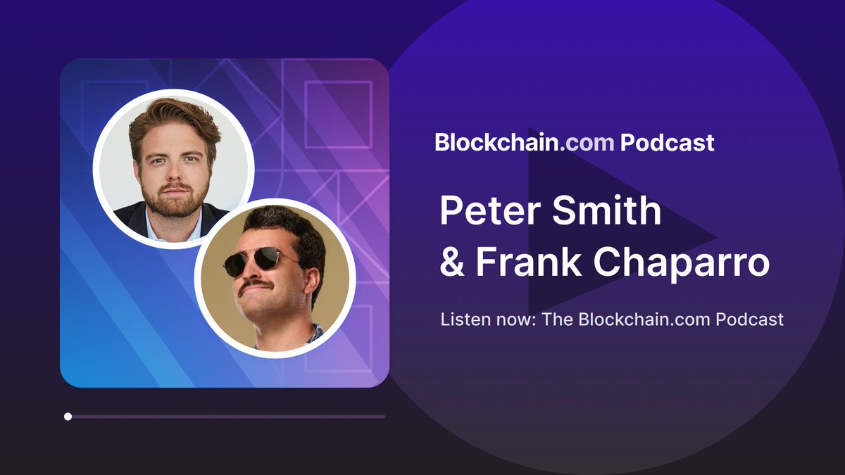 blockchain's tweet photo. In the fast-moving world of crypto, @TheBlock__ 's @fintechfrank discusses how to designate what is in fact ‘newsworthy’ and how to push the narrative forward with @OneMorePeter in our latest podcast. 

Listen now https://t.co/jx0YDPfbzU https://t.co/QhSFkx1ajB