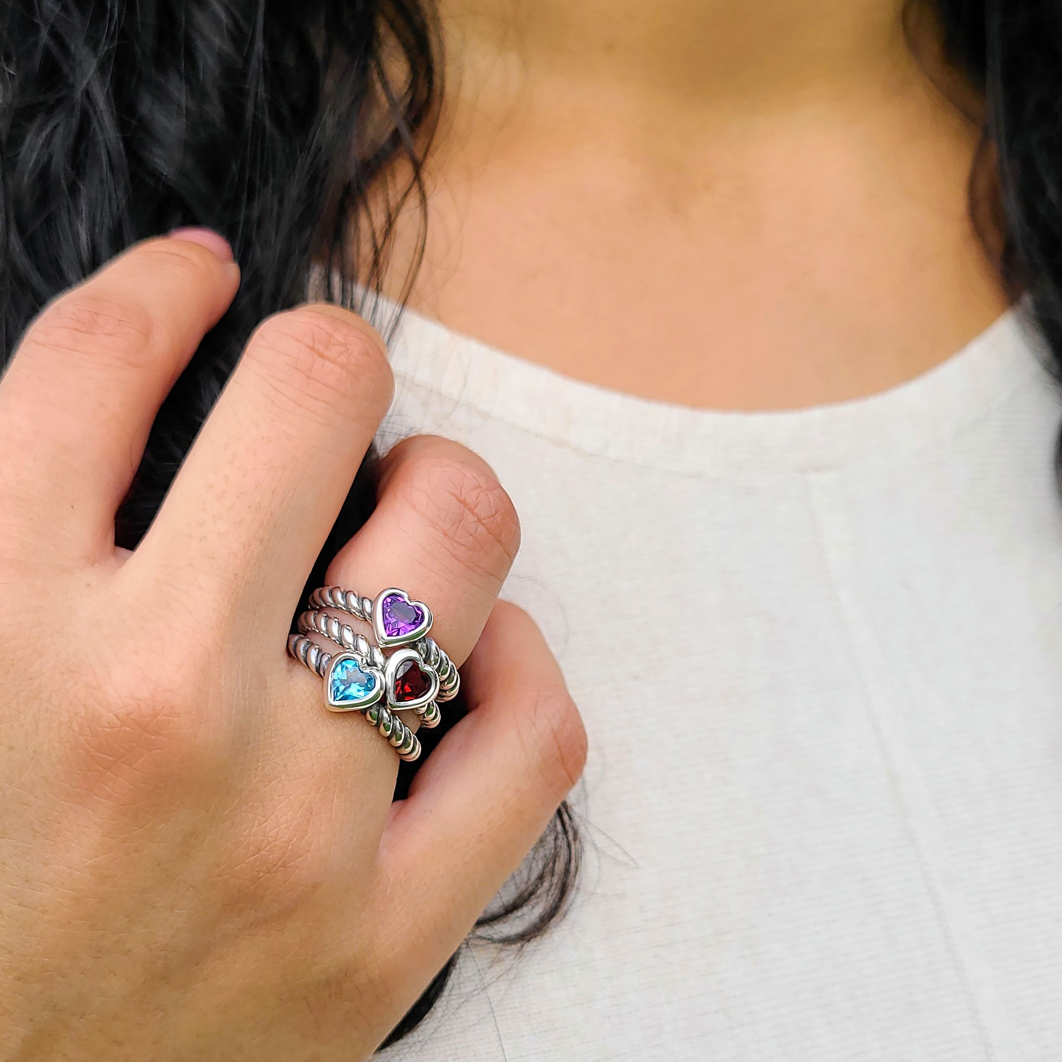 James avery twisted wire heart ring deals