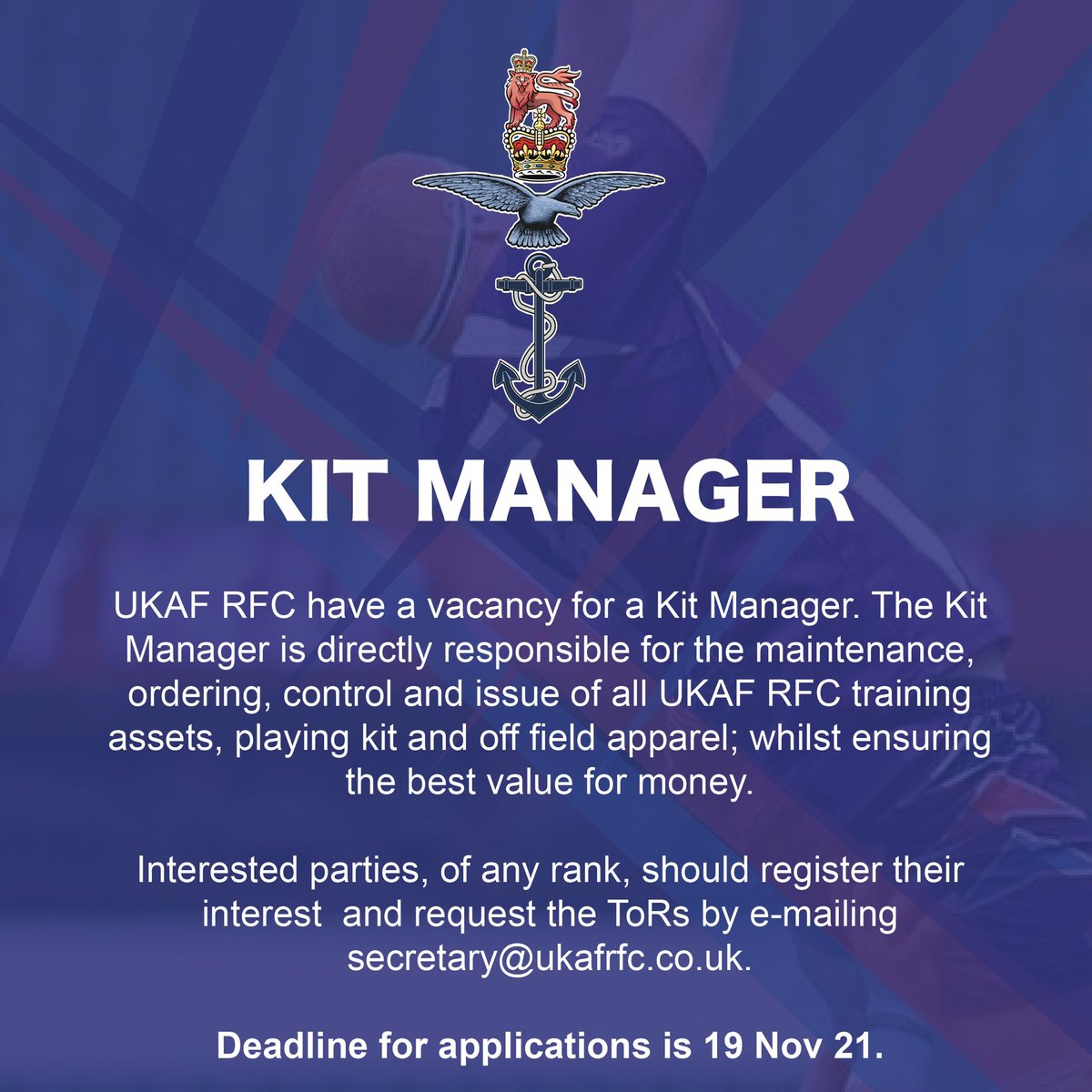 UK Armed Forces Rugby Union tweet media