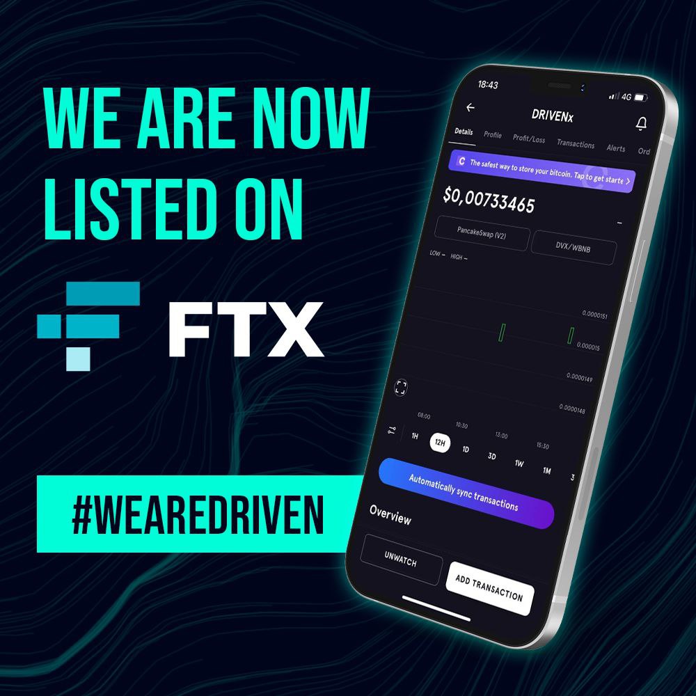 DRIVENecosystem's tweet photo. DRIVENx is now live on @ftx_app🚀🥂

FTX is currently ranked as number #5 on CoinMarketCap, which is fantastic and will undoubtedly benefit us with future listings.

This is just one of the incredible things happening this week, stay tuned for more!♥️

#WeAreDRIVEN #DRIVENx https://t.co/euTRntIH4F