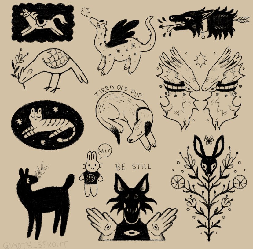 A reminder that I have some tattoo flash designs that are always available! 

More info in thread on how to get! 