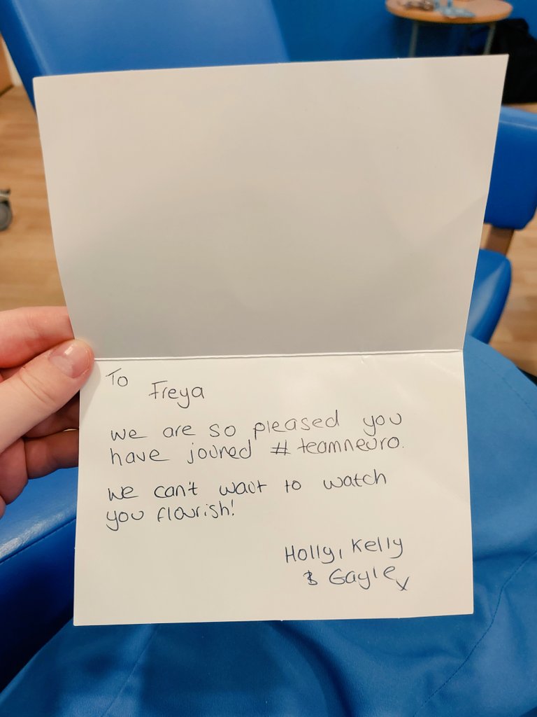 FreyaSmithNQN's tweet photo. Loving workforce wellbeing week at #teamneuro @UHCW_neurosurg ❤️ excited to be part of such an amazing team!!! 💕⭐ https://t.co/FoMkDIRqKY
