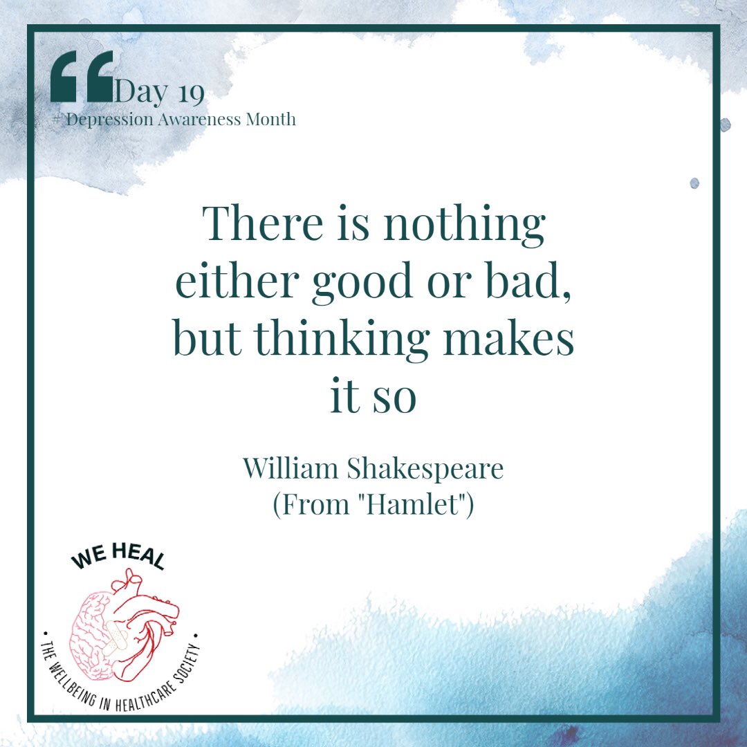 WeHealCardiff's tweet photo. DAY 19🚨

In recognition of Depression Awareness month, WeHeal will be posting daily quotes throughout October to raise awareness and education around Mental Health and Depression ❤️

Be sure to follow all our socials to stay updated ‼️

#MentalHealthMatters #healthcare https://t.co/LbwHwedigl
