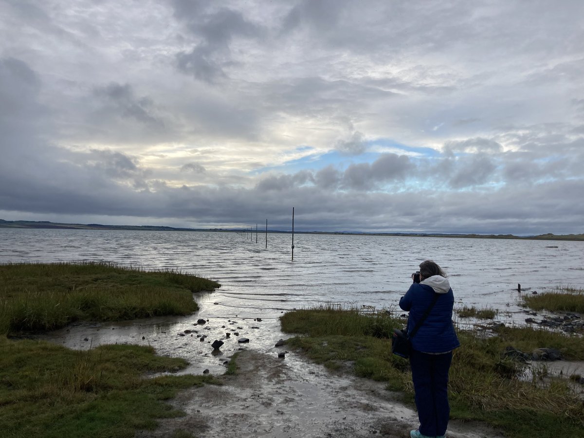 IainCloke's tweet photo. Holy Island #turningtide #isolation #changinglight @charliecloke1 https://t.co/PiSqhR6ZOi
