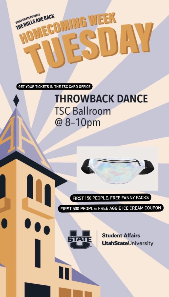 USUSAevents's tweet photo. Okay who doesn’t love a good Fanny Pack am I right??🤪
The #throwbackdance is today!!
• make sure you’ve got your tickets so you don’t miss out! https://t.co/HAbKw4V863