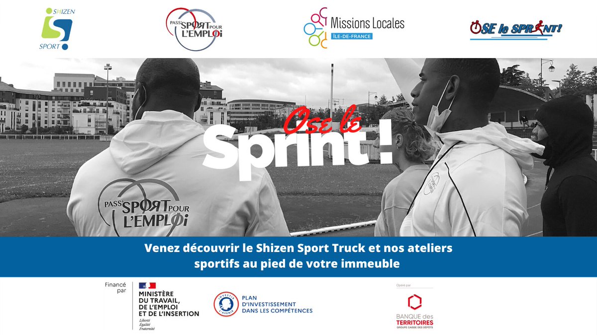 Armlidf's tweet photo. 🗓 Demain, mercredi 20 octobre, marque le lancement du projet "Ose le Sprint" auquel des Missions Locales participent avec @Sport_Emploi et le @ShizenSporTruck 

C'est un concept innovant qui vise à aller à la rencontre des résidents des #QPV avec une salle de sport mobile. https://t.co/5m3sVLcgIx