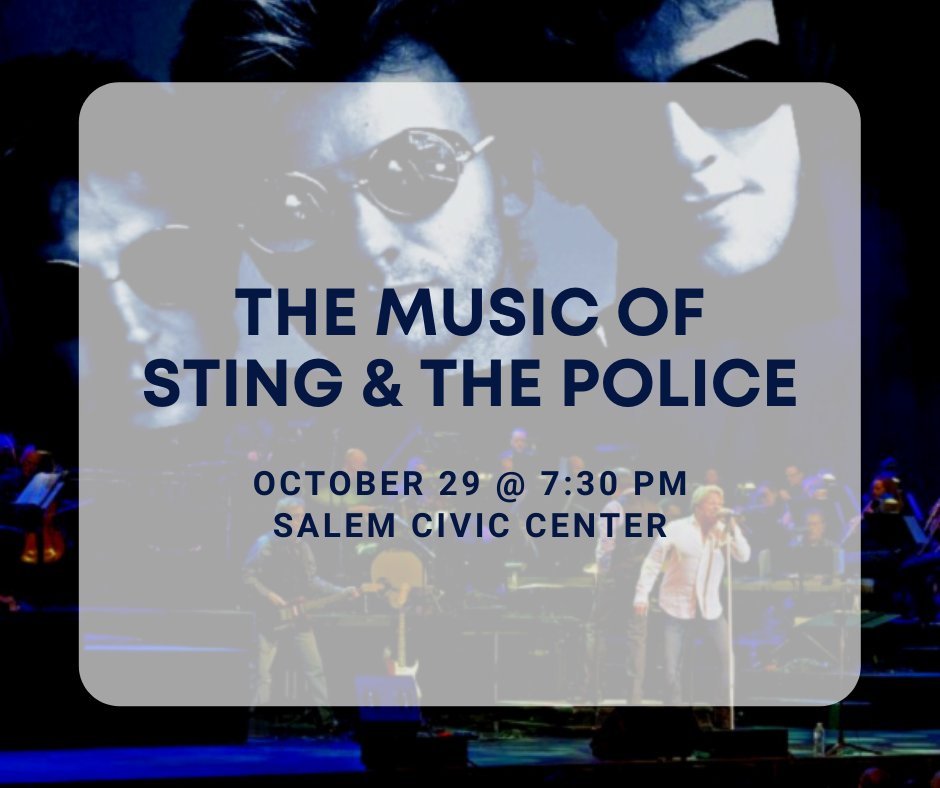 Hear the full symphony with the band and “Rock On” to your 80’s favorites.  Tickets at: rso.com/tickets