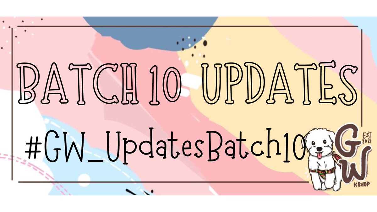 GwkshopP's tweet photo. #GW_Updates #GW_UpdatesBatch10
🐶 Updates
🐶 Arrivals (KR & PH)
🐶 Shipments
Masterlist: https://t.co/Yhumi4FlWE https://t.co/PT0hTda7XF